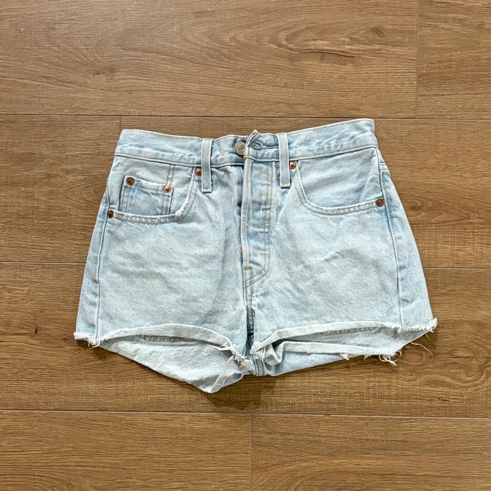 Levi's Light Blue Jean Shorts
